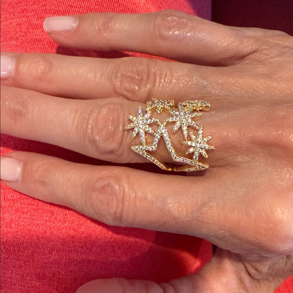 Gold Starburst Ring